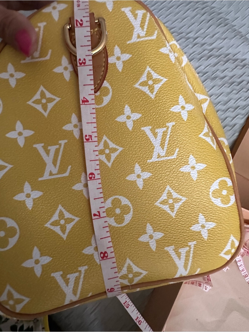Leather speedy Bag - yellow Not authentic - Picture 8 of 8